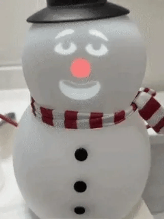 ⛄️ Talking Animated Blink Snowman with Built in Projector & Speaker Plug'n Play🎄