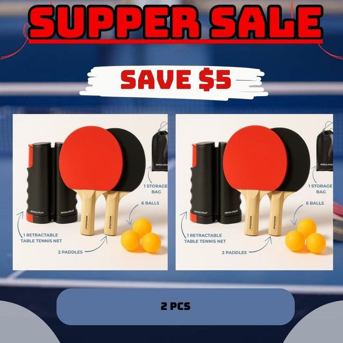 NetFlex All-in-One Table Tennis Set – Play Anytime, Anywhere
